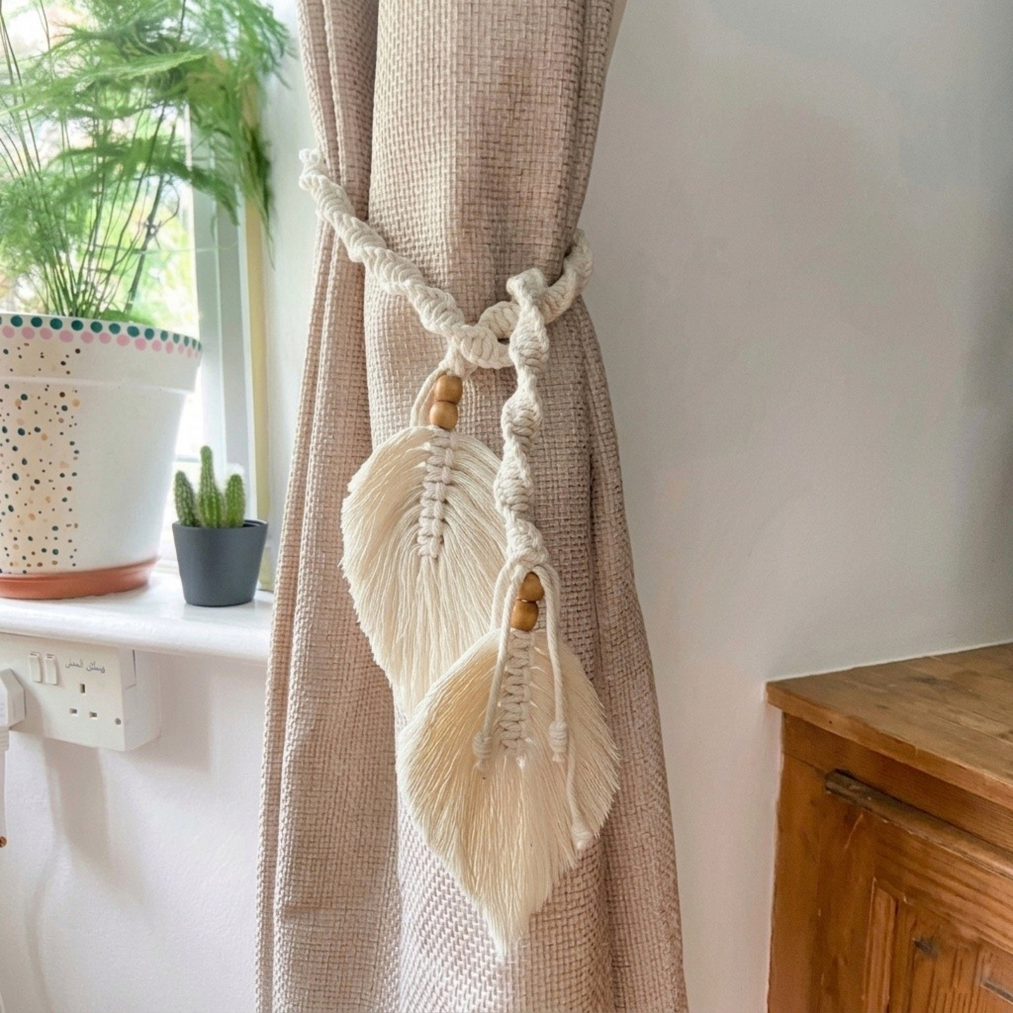 Macramie Curtain Tie