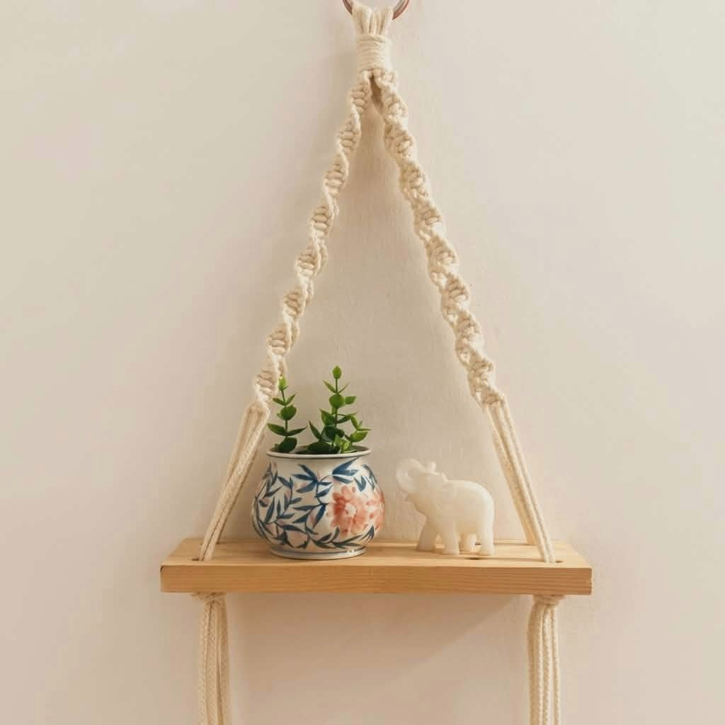 Macrame Wall Hanging,Macrame Shelf