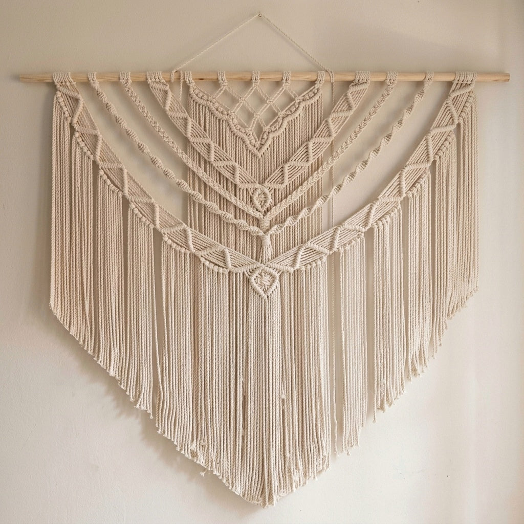 Macrame Wall Hanging, Boho Wall Decore