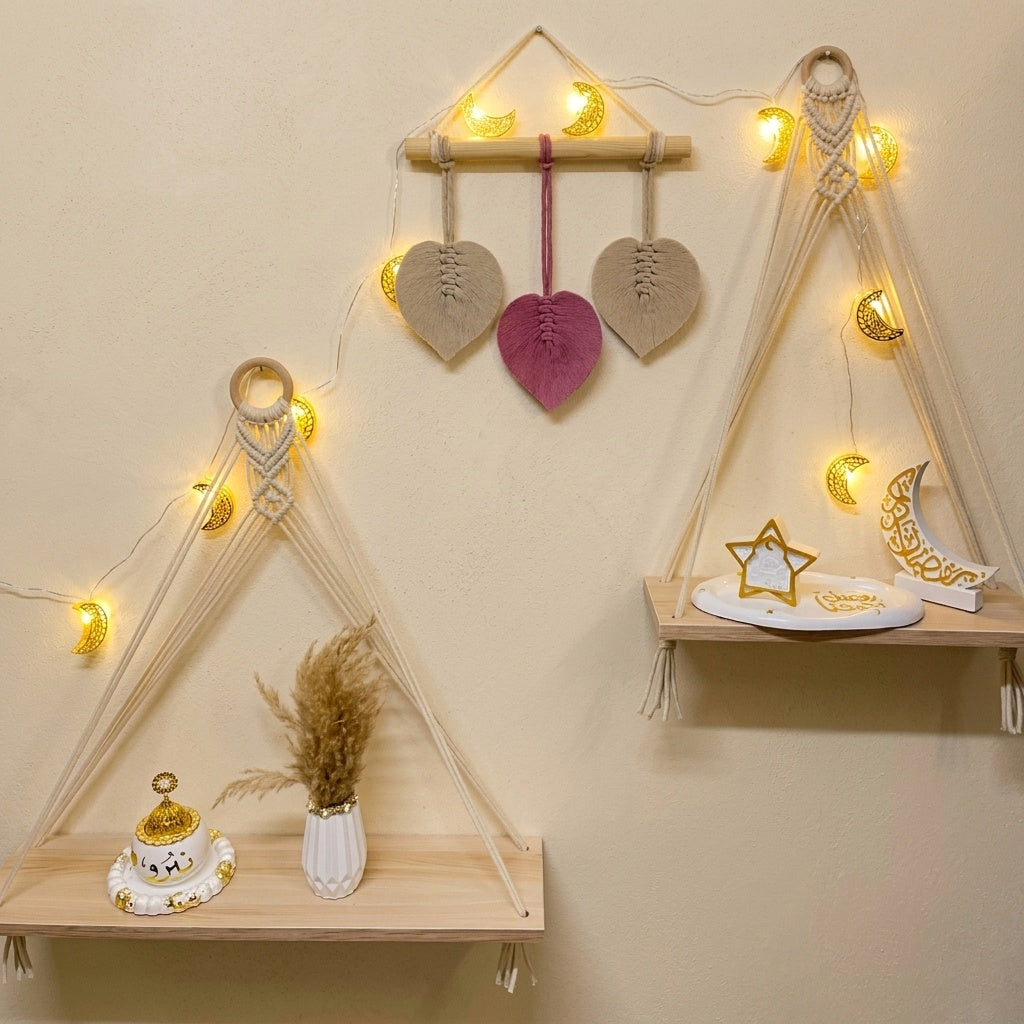 Macrame Wall Hanging,Macrame Shelf