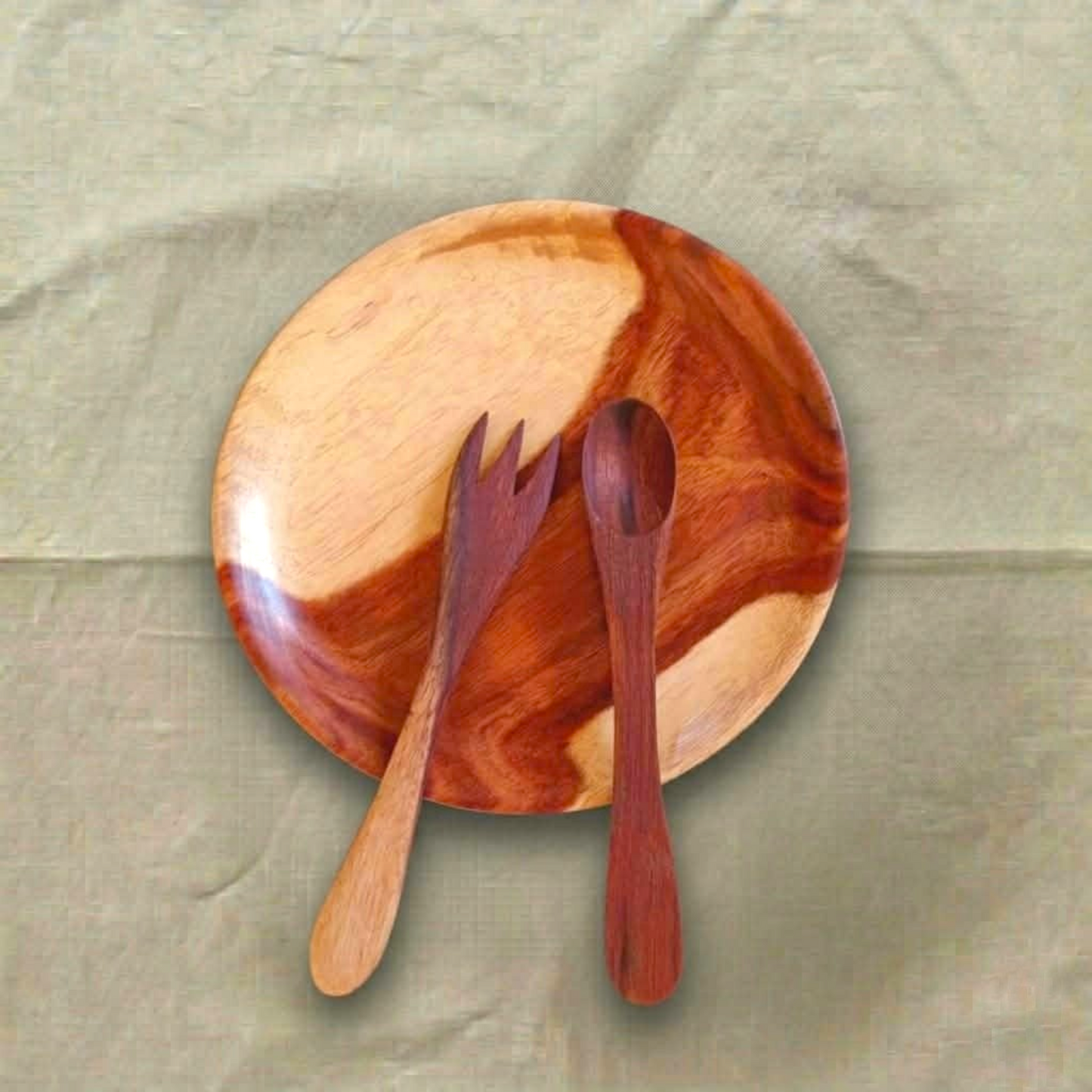 3 Set Natural Wooden Cutlery