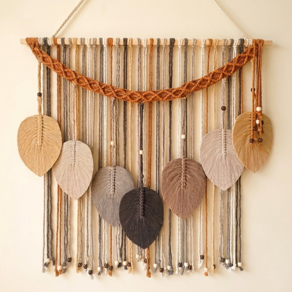 Autumn Whisper - Boho Macramé Wall Hanging