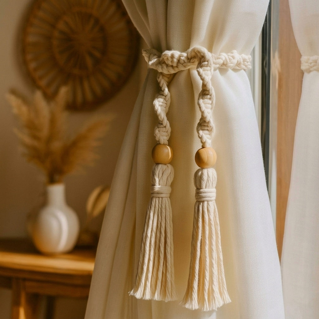 Macramie Curtain Tie