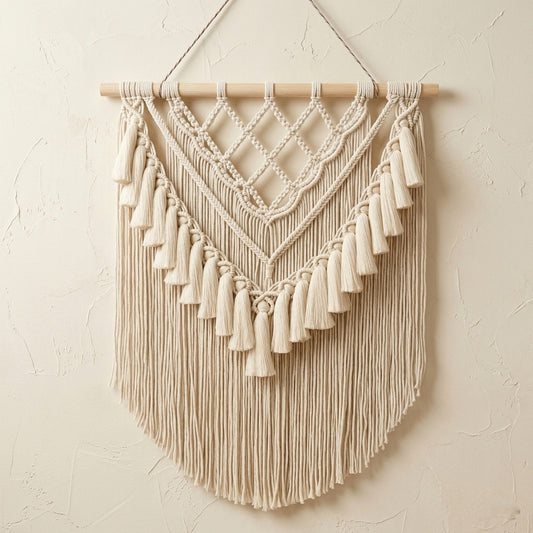 Macrame Wall Hanging, Boho Wall Decore