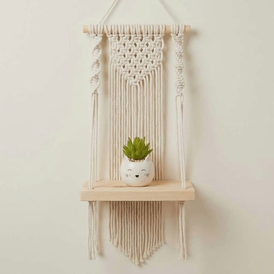 Macrame Wall Hanging,Macrame Shelf