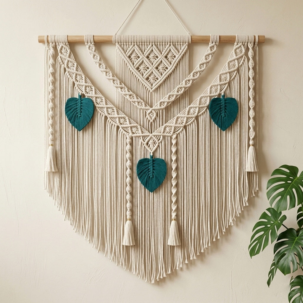 Macrame Wall Hanging, Boho Wall Decore